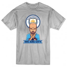 Vanguard T-Shirt - Pep Guardiola in Manchester City - Grey - L